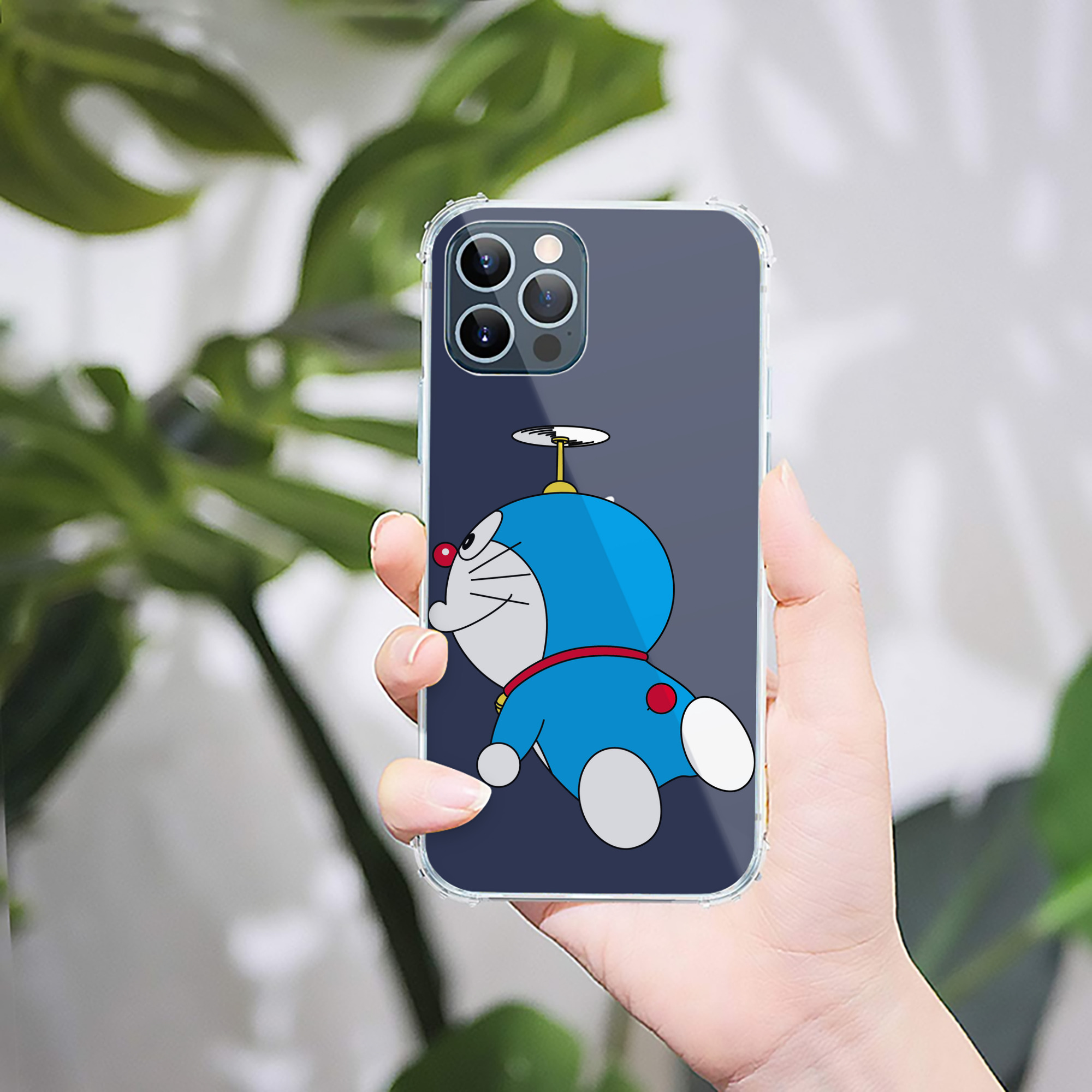 （画像用） ドラえもん Doraemon 【iPhone 12シリーズ対応】透明スマホケース（クリアソフトケース）